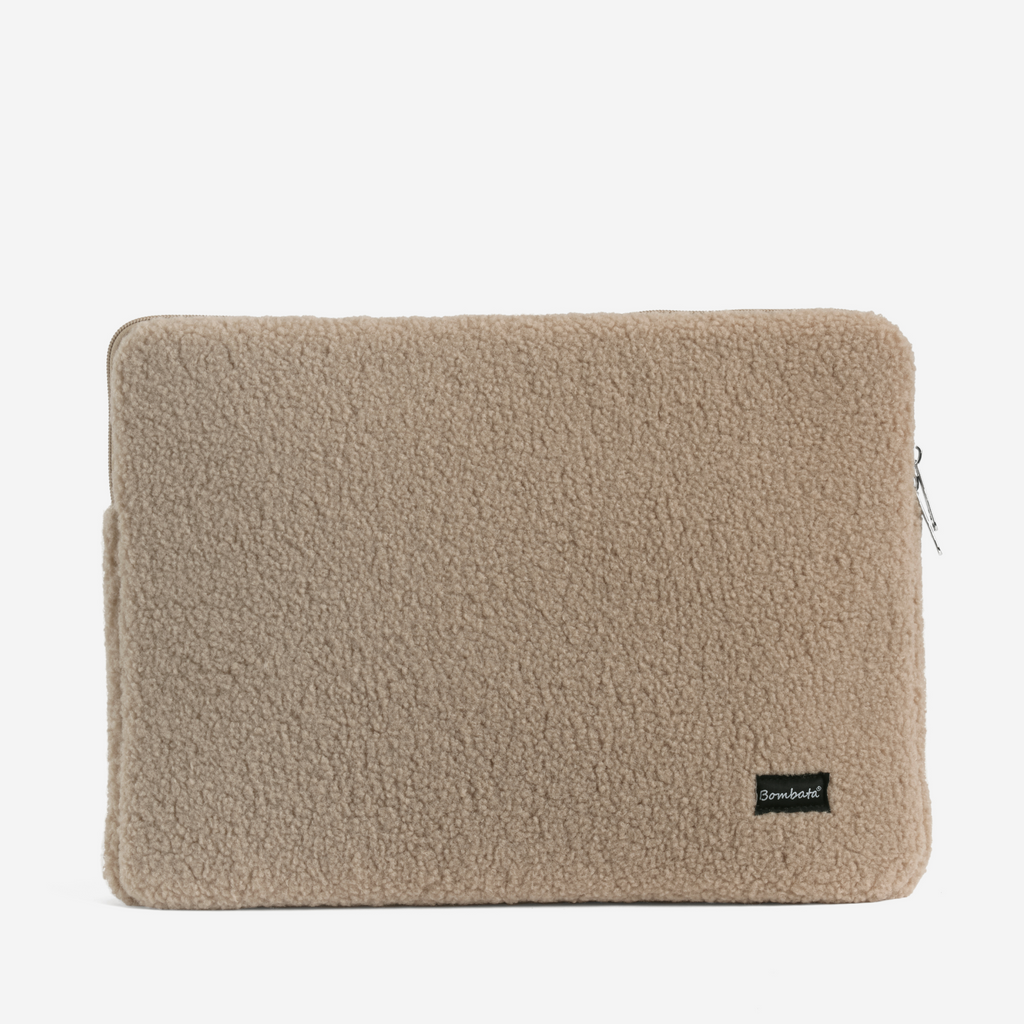 Bombata Teddy Sleeve vista custodia per computer marrone
