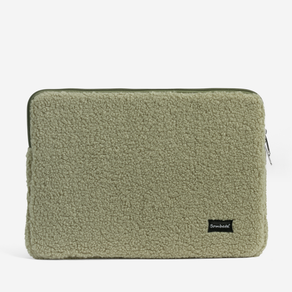 Bombata Teddy Sleeve vista custodia per computer verde