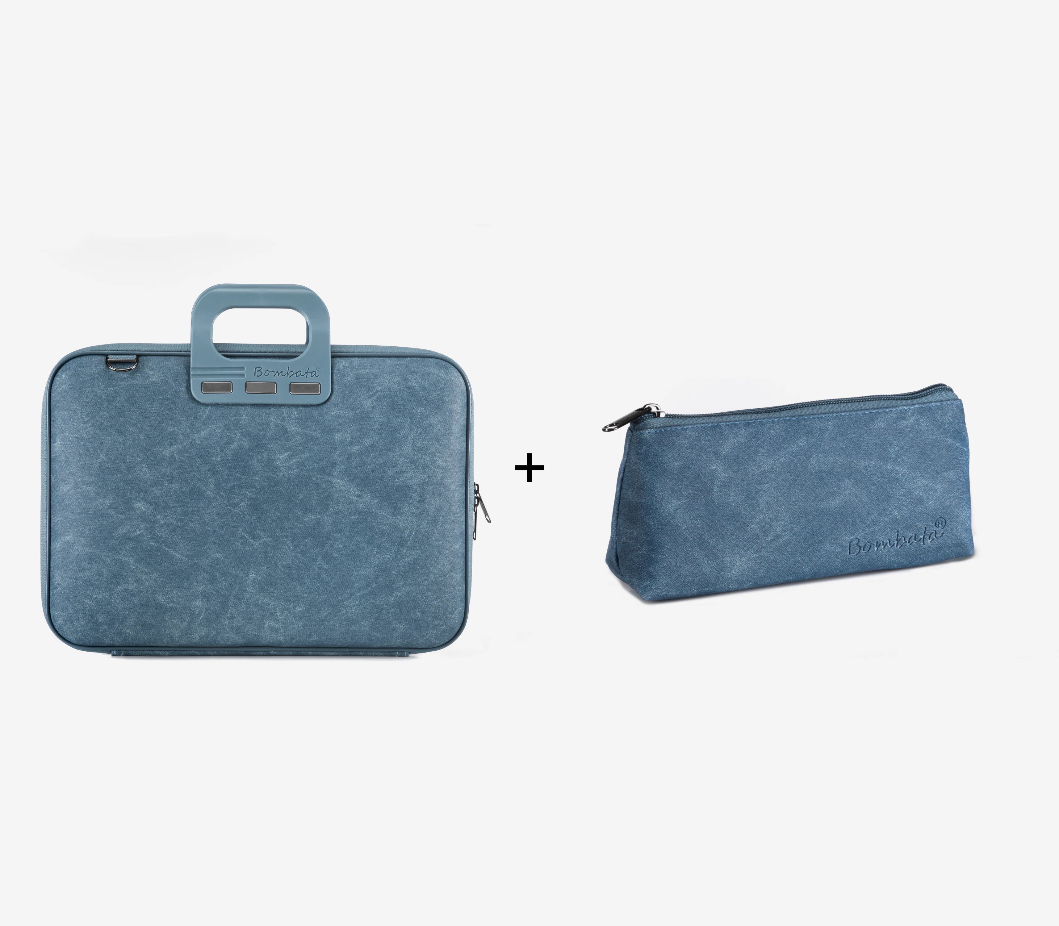 Borsa Denim + Astuccio Triangolare Denim