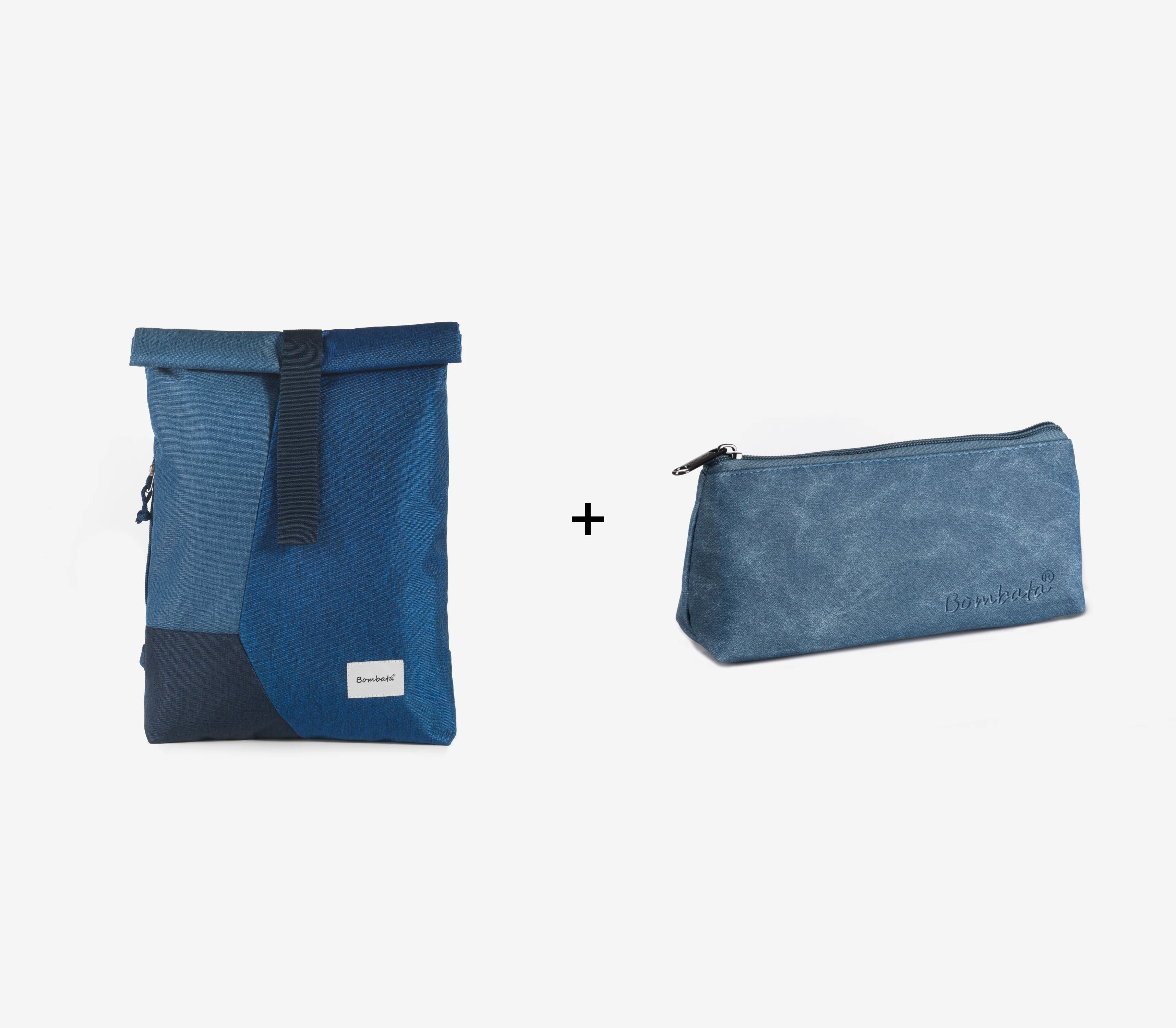 Zaino Small Nylon2.0 + Astuccio Triangolare Denim