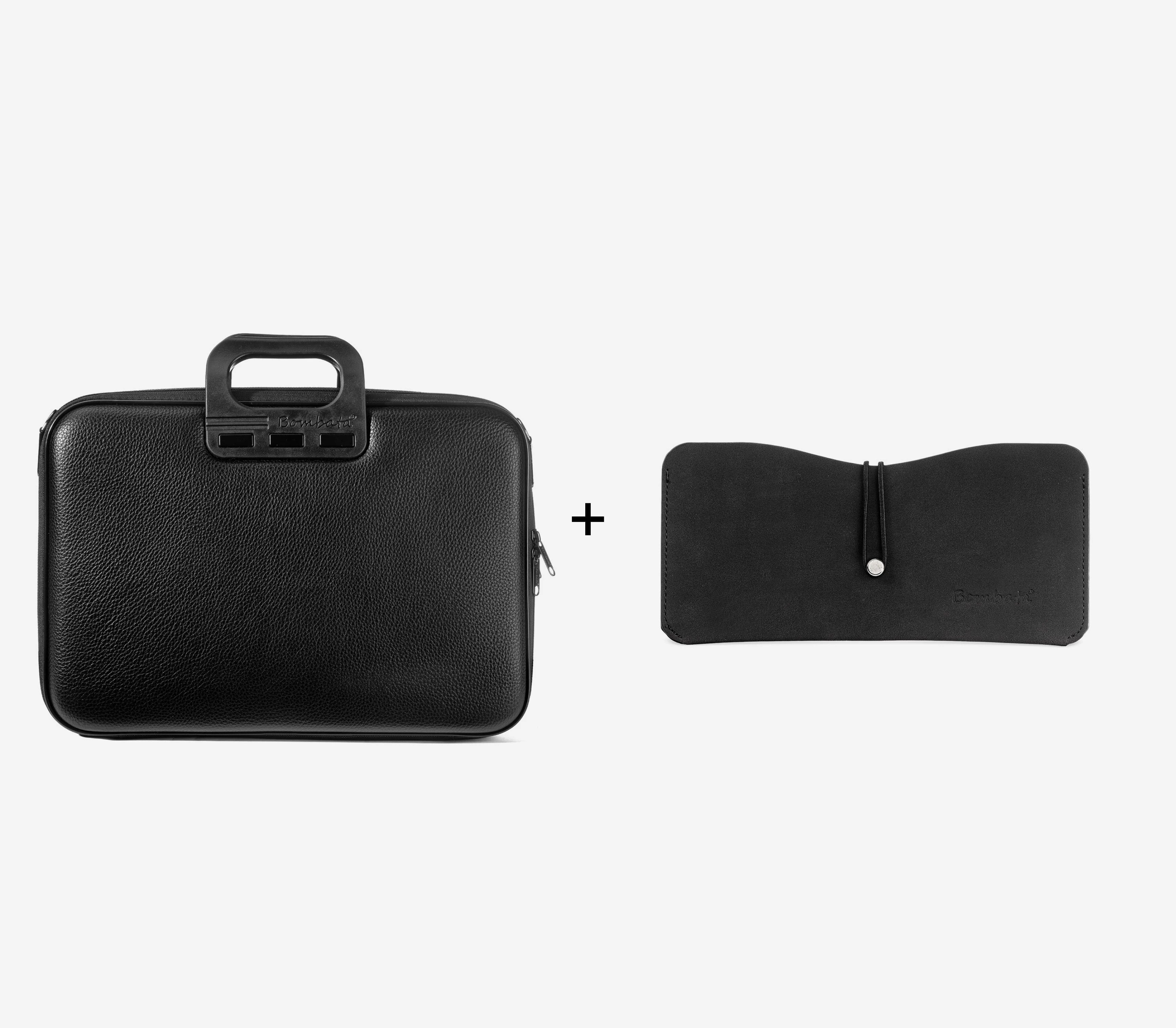 Borsa Business Classic AllBlack + Porta occhiali