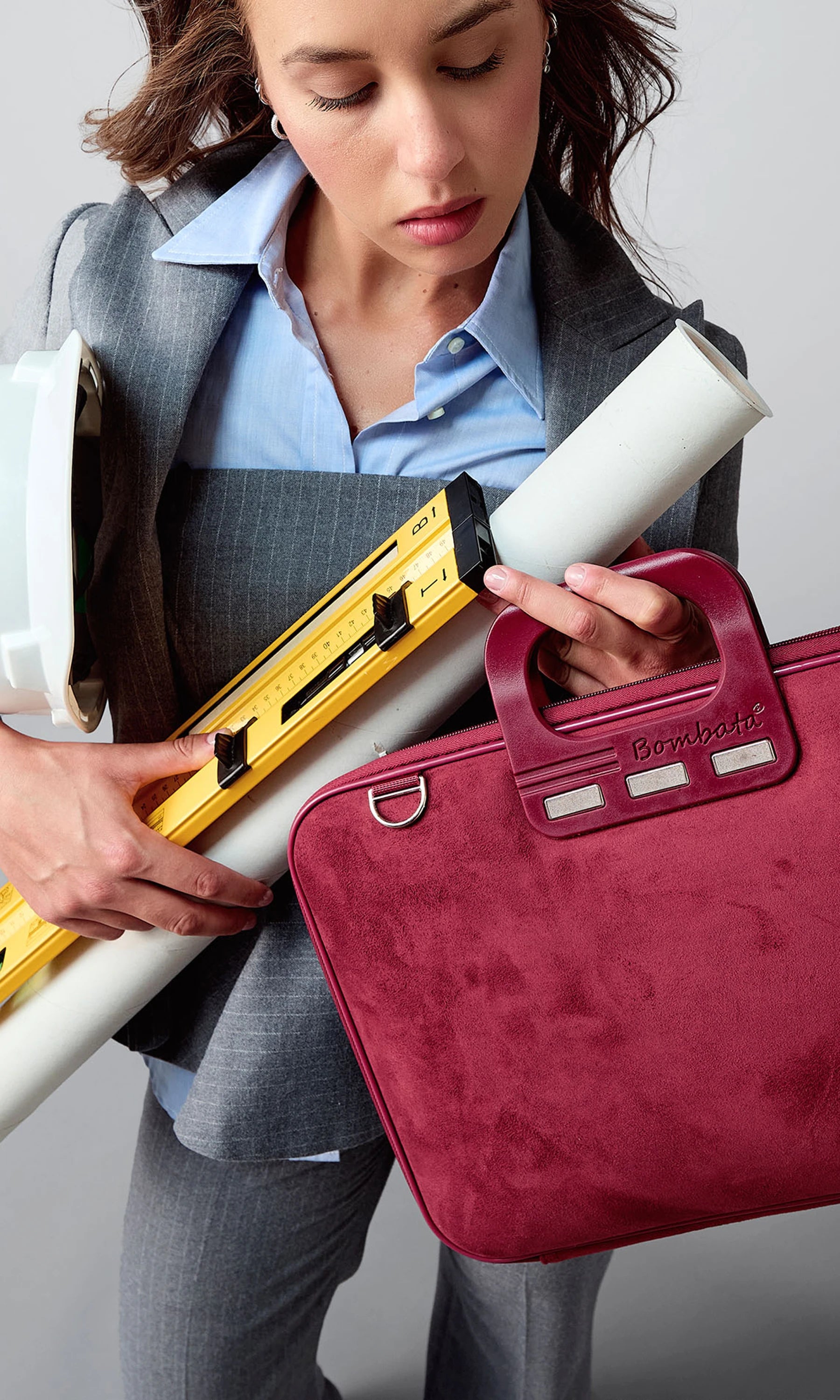 Bombata Camoscio, Taglia 15"-16" Colore Antracite - Size 15"-16" Color Anthracite