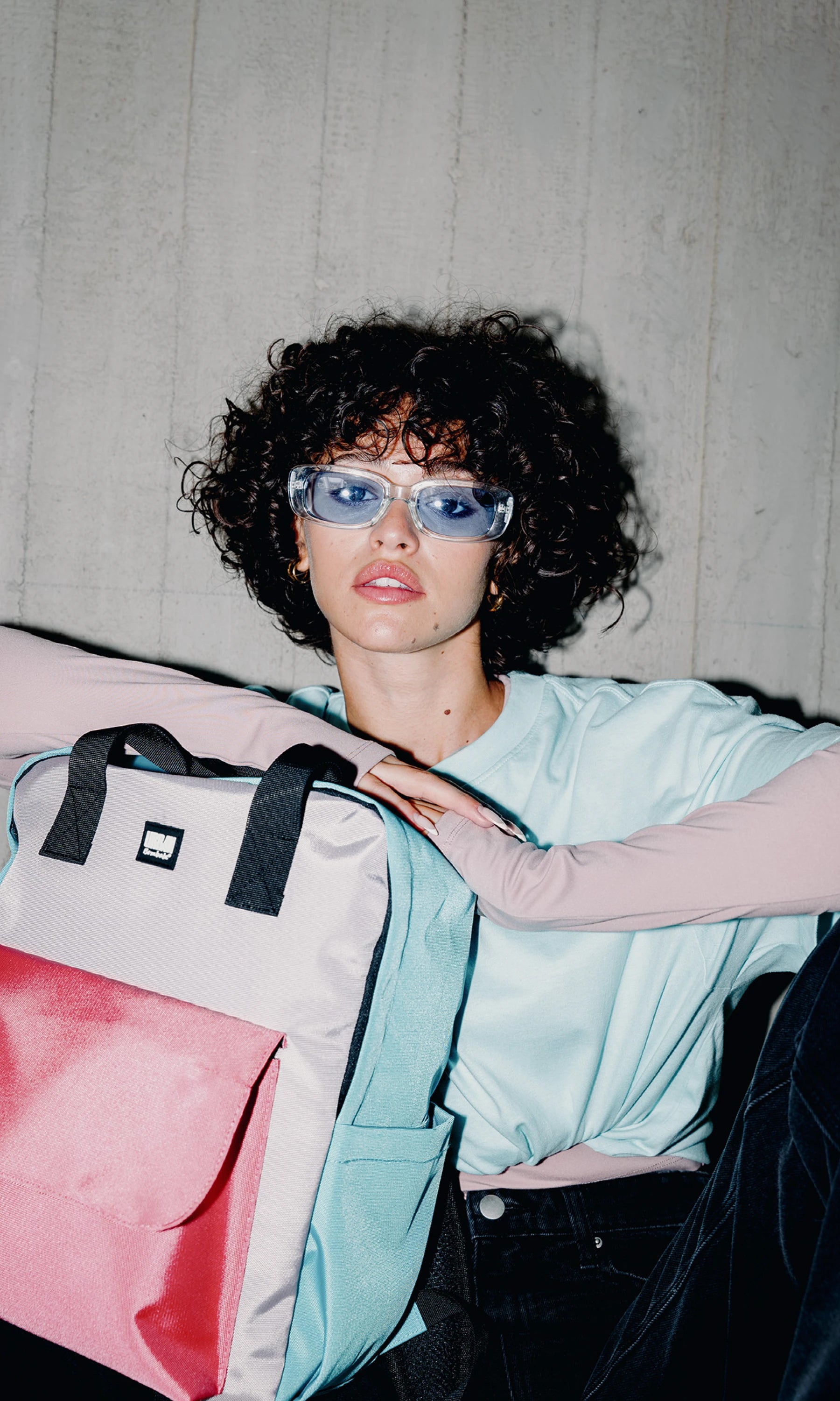 Urbanite Backpack Rio, Colore Verde / Bianco / Rosso borgogna - Color Green / White / Burgundy