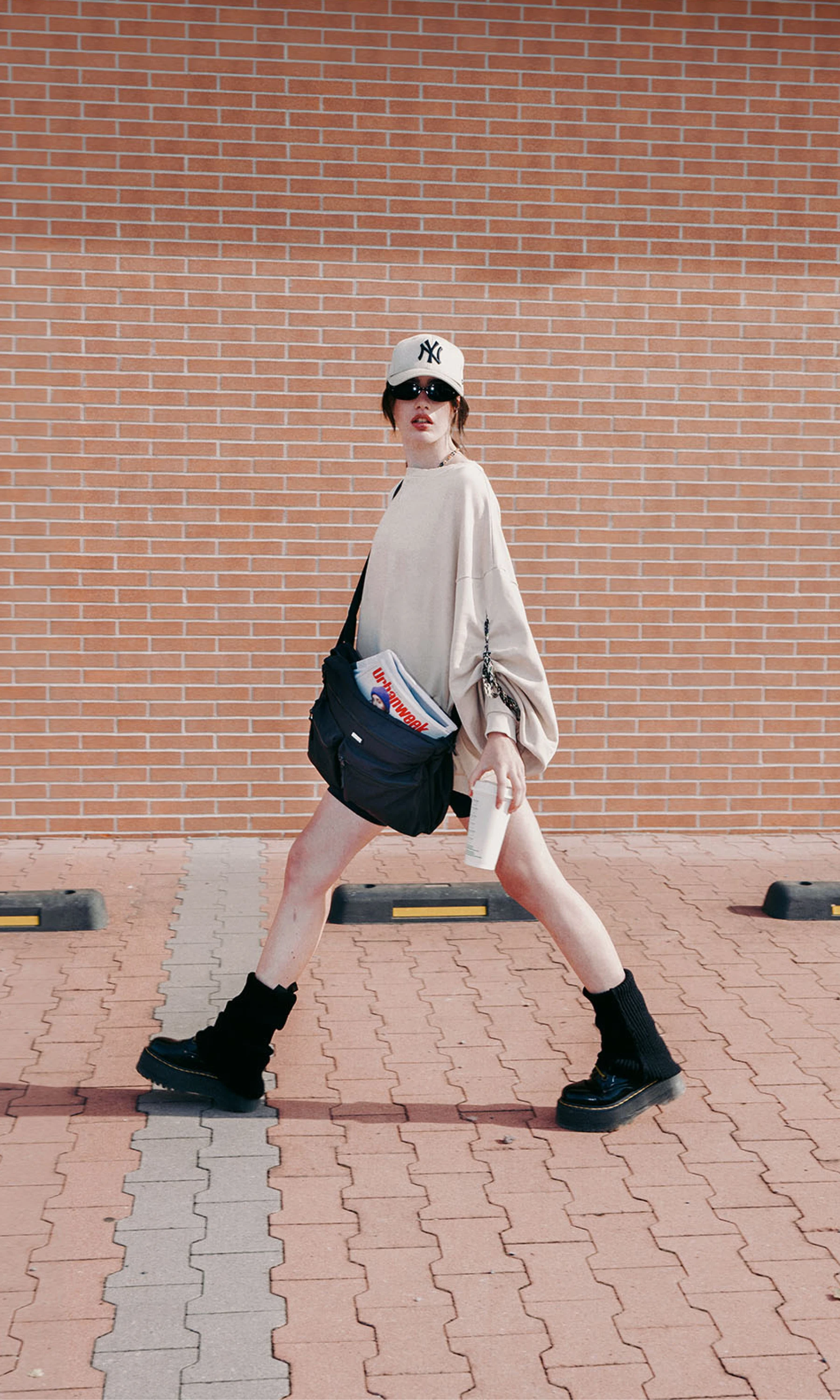 Shoulder Bag Urbanite Perth, Colore Terracotta - Color Terracotta